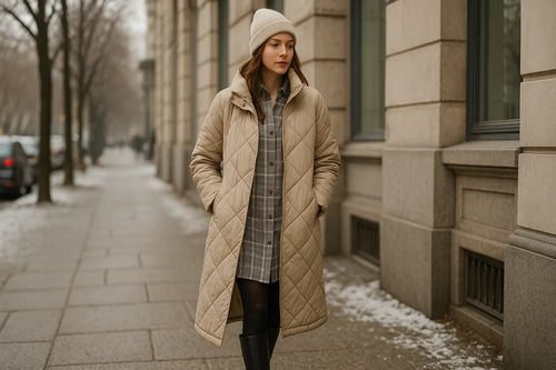 Les robes chemises sous un manteau d’hiver