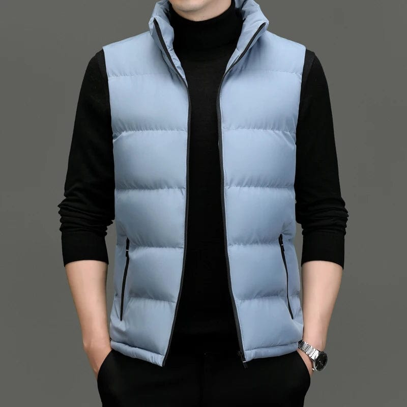Noir HOMME Gilet slim fit matelassé à capuche et fermeture zip 3277156