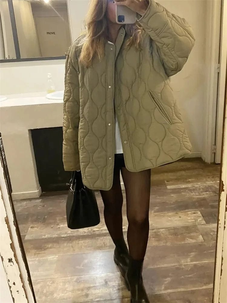Veste Matelassée Blendshe Kaki - Taille 36 - Occasion Très Bon état